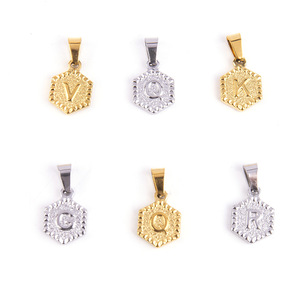 Colgante de Acero Inoxidable con Letra Inglesa 26A, Accesorio Decorativo DIY, Colgante Personalizado - Product Image 1
