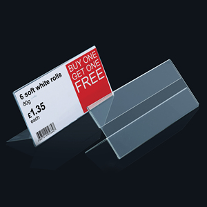 Étiquettes d'étagère en acrylique personnalisées en gros avec design gratuit pour les rayons de supermarché - Product Image 3