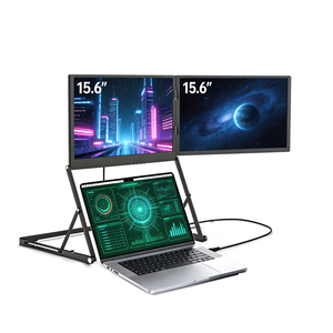 จอขยายหน้าจอแล็ปท็อป OEM Ultra Slim ขนาด 15.6 นิ้ว - จอภาพคู่น้ำหนักเบาสำหรับการเดินทางเพื่อธุรกิจและการทำงานในสนามบิน - Product Image 1