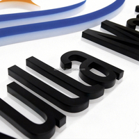 Lettres 3D rétroéclairées. Logo rétroéclairé par LED. Lettres de logo lumineuses. Logo rétroéclairé étanche, logo bancaire, logo de bureau lumineux