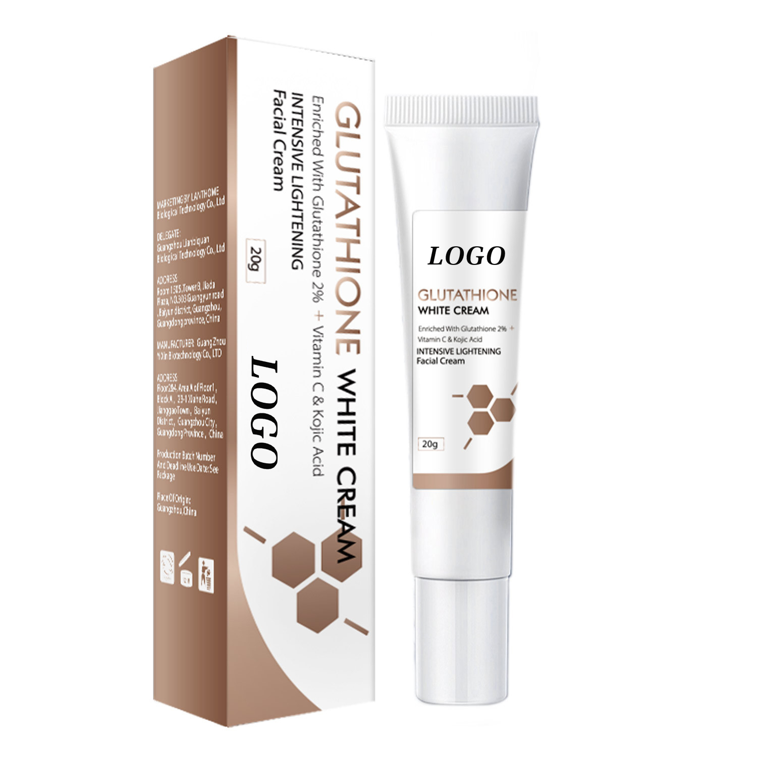 Han Linger Beauty средство для удаления темных пятен увлажняющий питательный Осветляющий крем для лица белый крем глутатион белый крем