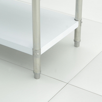 Table de travail en acier inoxydable 201/304 pour cuisine commerciale, table de préparation