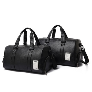 2026 New Arrival Custom Luxury <b>Duffel</b> <b>Bag</b> Modern Style PU Travel <b>Bag</b> for Men for Yoga Gym & Fitness Shoes Included - Product Image 1
