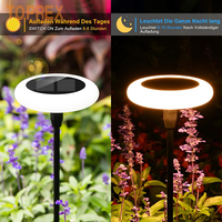 Lampe solaire de jardin à haute luminosité, étanche IP65, avec LED, pour éclairage décoratif extérieur de pelouse, patio, allée et aménagement paysager