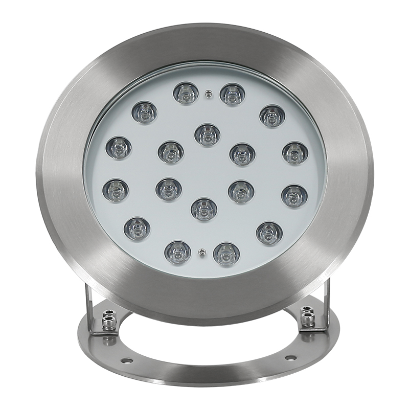 Floating IP68 Rated LED Underwater Spot Light Pool Lights Outdoor Full Color Changing 18W DMX512 Control DC24V