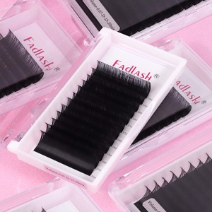 Cils individuels à volume mixte 0,03 0,05 0,07 0,10 <span class=keywords><strong>C</strong></span> <span class=keywords><strong>D</strong></span> Curl Premium Cashmere Noir mat Extensions de cils en plateau - Product Image 4