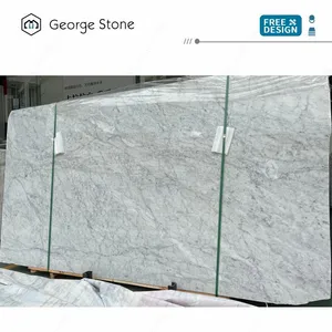 Palace Decoration White Marble Slab Bianco Carrara Natural Chinese Natural Marble Stone