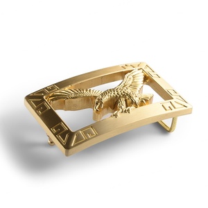 Hebilla de cinturón metálica cuadrada de alta calidad con diseño de águila, venta al por mayor de hebillas metálicas para cinturones - Product Image 3