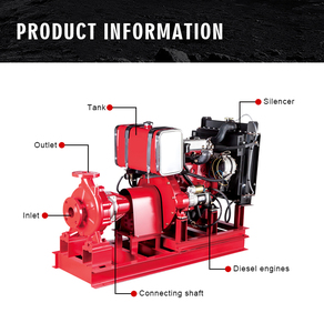 Diesel High Pressure Stainless Steel Industrial Fire Fighting <b>Pump</b> System with Customizable - Product Image 2