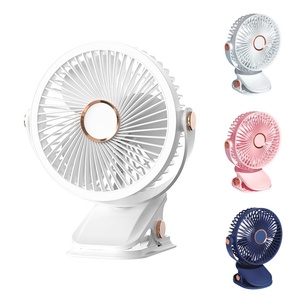 Ventilador Portátil USB Recargable con Clip, 5 Velocidades, 3 Modos, Luz LED, Ventilador Eléctrico Inalámbrico de Bajo Ruido para Camping y Escritorio - Product Image 1