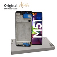 Téléphones portables OLED LCD d'origine pour Samsung M51 M515 Pièces détachées pour téléphones portables Cadres d'assemblage LCD de remplacement avec LCD Service Pack