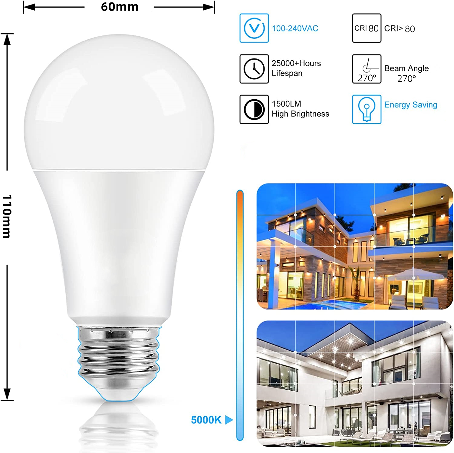 Product Details: OEM A60 LED SMD Bulb by Haining Xinguangyuan Lighting - Wholesale Supplier