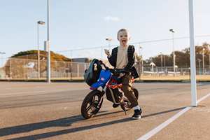 Moto tout-terrain pour enfants - Moteur central 74V, vitesse unique, frein à disque, cadre en alliage d'aluminium, structure renforcée pour une durabilité accrue - Product Image 2