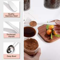 Cuillère à café matcha en acier inoxydable 2.5ml 5ml Cuillère à café mesure en métal Petite cuillère à soupe en métal individuelle Scooper seulement