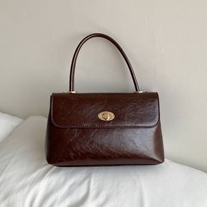Sacs bandoulière tendance coréenne automne 2025, sacoche en cuir brillant, tendance jeune, sac à rabat à fermeture éclair pour femmes - Product Image 2
