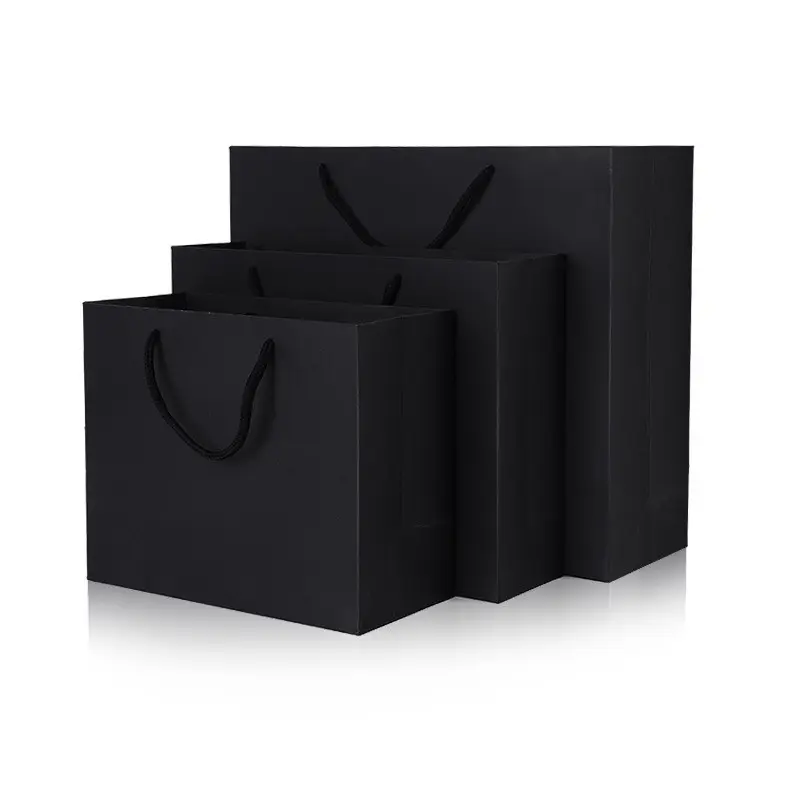Bolsas de papel de embalaje de ropa, logotipo personalizado impreso, regalo de compras, regalo, promoción