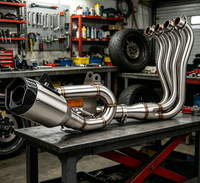 Système d'échappement complet pour moto avec tuyau de raccordement et DB Killer, fabriqué en Chine pour usage industriel (état neuf)