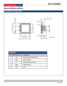 Mobil nesne algılama için düşük maliyetli 24GHz bant çift kanallı Doppler milimetre dalga Radar sensörü - Product Image 5