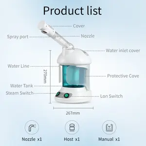 Kskin bán sỉ Mist Steamer mặt máy hơi nước mặt phòng tắm hơi Nano Tính năng di động hấp trên khuôn mặt