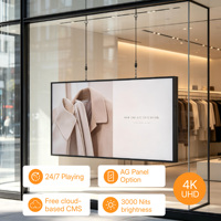 Pantalla LCD Modular Semi Exterior de 3000cd para Exhibición en Escaparates - Monitor Publicitario de Alto Brillo con Gestión en la Nube