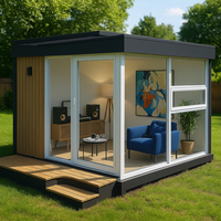 Maison préfabriquée de haute qualité, maison-conteneur moderne, prête à être expédiée pour bureau de jardin, pod