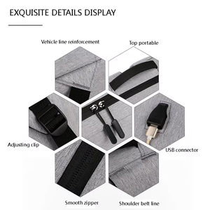 10PCS Custom logo New Travel School Bags Wholesale Big Capacity Smart USB Laptop Bag <strong>Other</strong> <strong>Backpack</strong> for Men College Bag Mochila - Product Image 3
