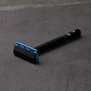 Легкая одногранная Безопасная бритва YAQI, черная и синяя Тачи (Алюминиевая версия) для лица - Product Image 2