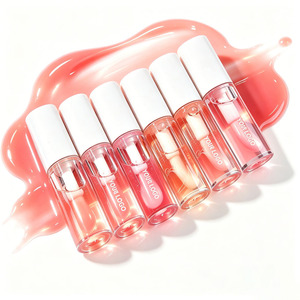 Private Label Fruit Lip Oil <b>Clear</b> Lip <b>Gloss</b> Hydrating Plumping Glass Shine OEM ODM Custom Packaging - Product Image 3