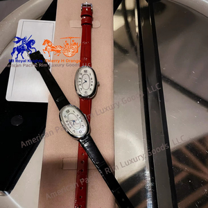 Montres Longnes élégantes, nouveau style, montre-bracelet ovale de luxe à quartz pour femmes et filles, accessoire de mode avec bracelet en cuir - Product Image 3