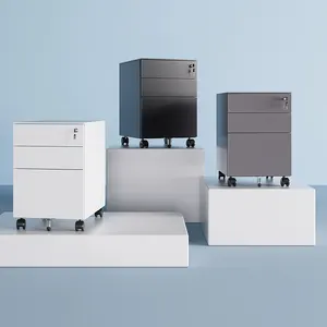 Vendita calda ufficio cassettiere di larghezza 3 cassetti archivio in metallo armadio di stoccaggio con serrature