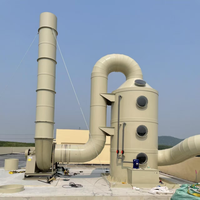Tour de lavage par pulvérisation industrielle en PP, résistante à la corrosion, pour le traitement des gaz résiduels YINUOTE