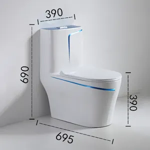 Wc vaso sanitário design de luxo chinês, armário de água, vaso sanitário de cerâmica, uma peça para venda