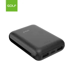 Caricabatteria per cellulare con batteria ai polimeri di litio piccolo fornitore di alimentazione portatile sottile tipo C Dual USB Mini Power Bank all'ingrosso 10000mAh