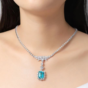 Saphir de laboratoire Paraiba bleu, taille ovale, taille Asscher, taille rose, 5x7mm 6x8mm, pierres précieuses de laboratoire en vrac, vente en gros - Product Image 1