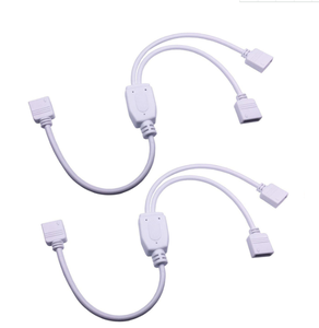 1 femelle à <span class=keywords><strong>double</strong></span> 2 femelle 4 broches Câble Répartiteur LED Connecteur De Bande 2 Voies pour 5050 3528 RVB LED Lumière - Product Image 1
