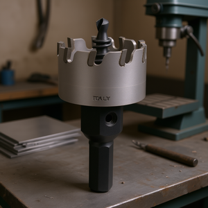 T.C.T. Sierra perforadora para acero inoxidable de 40 mm, fabricada en Italia con broca piloto - Product Image 3
