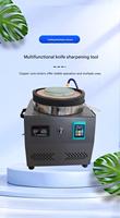 Affûteur de couteaux automatique multifonctionnel pour couteaux de boucher, hachettes, couteaux à viande - Machine de rectification à surface refroidie par eau
