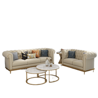 Nouveaux designs de canapés d'angle en tissu contemporains de luxe avec pieds en métal doré pour le salon