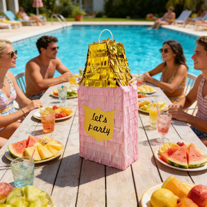 Piñata <span class=keywords><strong>de</strong></span> Botella <span class=keywords><strong>de</strong></span> Discoteca con Diseño Personalizado OEM, Piñata Divertida para Fiestas <span class=keywords><strong>de</strong></span> <span class=keywords><strong>Verano</strong></span>, con Confeti - Product Image 5