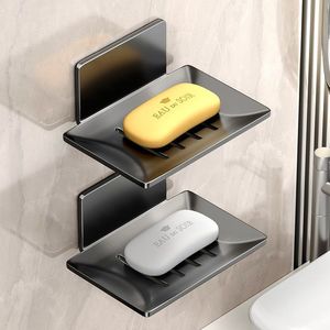 Étagère murale en métal aluminium <span class=keywords><strong>pour</strong></span> <span class=keywords><strong>savon</strong></span> à main Étagères murales <span class=keywords><strong>pour</strong></span> salle <span class=keywords><strong>de</strong></span> bain Boîte à <span class=keywords><strong>savon</strong></span> <span class=keywords><strong>de</strong></span> toilette domestique - Product Image 4