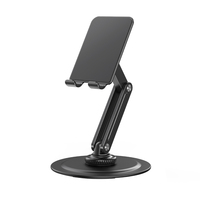 Support de téléphone portable et tablette universel FEIXIANG X98, portable, flexible, rotatif à 360 degrés, pliable, réglable en hauteur, en aluminium