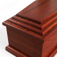 Cercueil funéraire standard en bois de Paulownia de 30 mm, style européen, finition mate