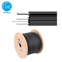 Cable de fibra óptica monomodo autosuficiente GJYXFCH FTTH Cable de mariposa de comunicación de caída plana