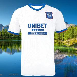 Maillot de football d'entraînement unisexe respirant à manches courtes Rangers pour homme, imprimé en 3D, collection été 2025, vente chaude - Product Image 5