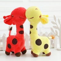 Mini porte-clés girafe en peluche, jouet animal en peluche mignon et doux, pour prix de machine à griffes, cadeau d'anniversaire coloré, vente en gros