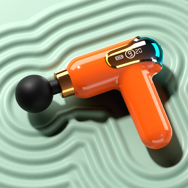 Yixuan Deep Tissue Vibration Body Muscle Mini Electric Massager Gun 4 Head Gun Massager