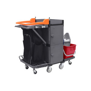 Chariot de concierge commercial polyvalent avec armoire verrouillable pour restaurants et hôtels - Product Image 2