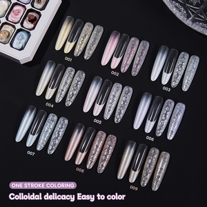 เจลทาเล็บ VENDEENI 2025 สีซาตินเงางาม รุ่นใหม่ล่าสุด ให้เอฟเฟกต์ไล่เฉดสีแบบ Pat Pat Paint  ลอกออกได้  แบบ Pat Ombre Gel - Product Image 2