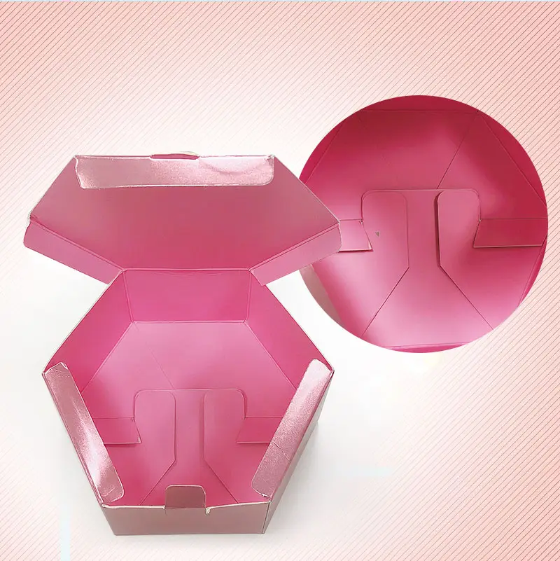 Индивидуальный дизайн, шестиугольная коробка для хранения конфет, Подарочная бумажная коробка для свадебных подарков, оригинальная шестиугольная креативная мраморная Свадебная коробка
