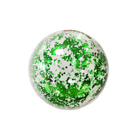 Ballon de plage gonflable transparent en PVC avec paillettes de 16 ou 24 pouces pour enfants, sports nautiques en plein air, ballons gonflables, jouets